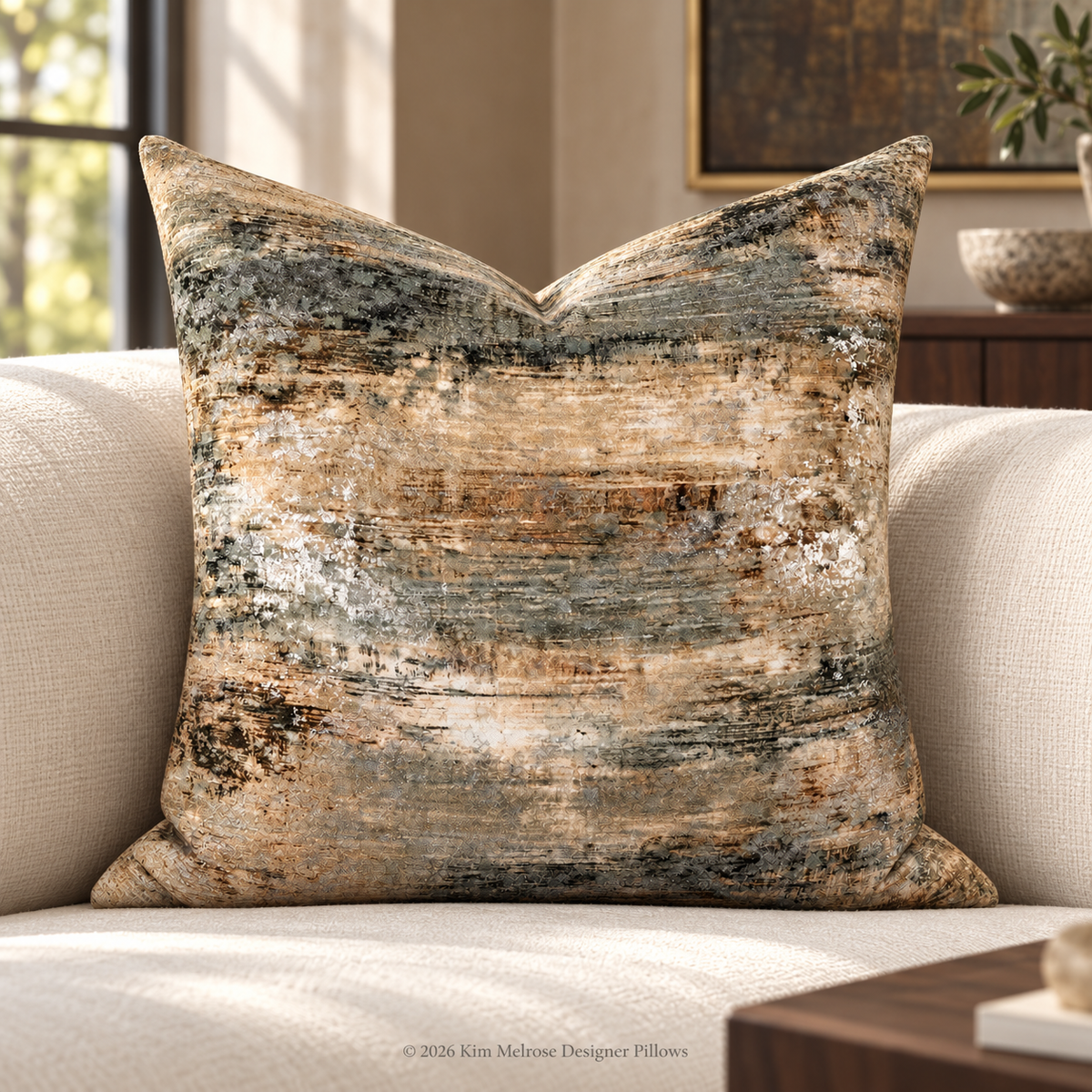 Togurs Natural – 24" × 24" Luxury Square Pillow