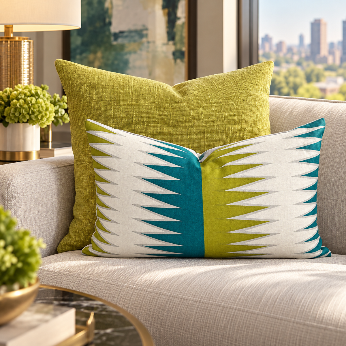 Vamanos Caribbean – 24" × 14" Luxury Lumbar Pillow
