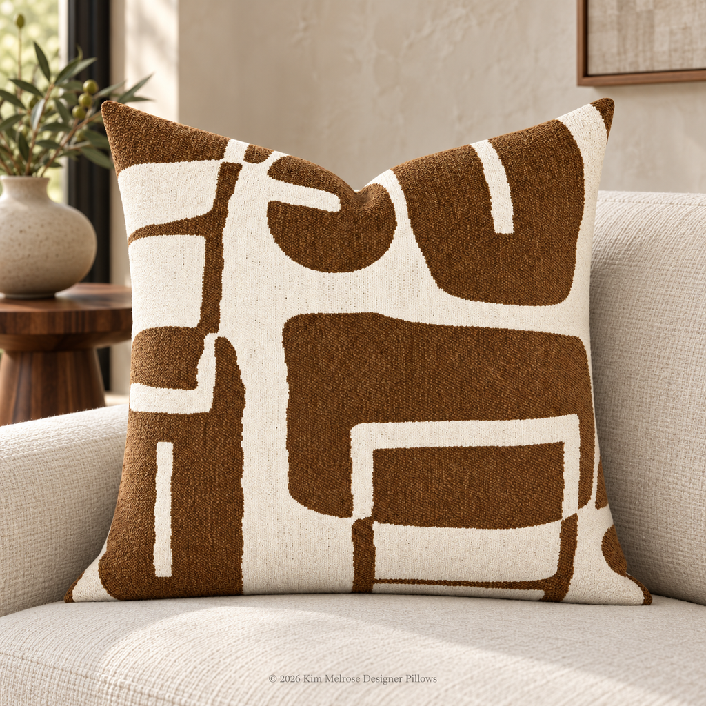 Bjorn Bronze – 24" × 24" Luxury Square Pillow