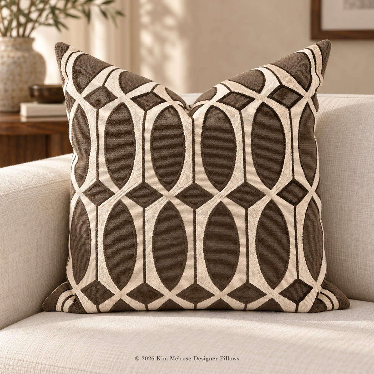 Leonardo Portabella – 24" × 24" Luxury Square Pillow