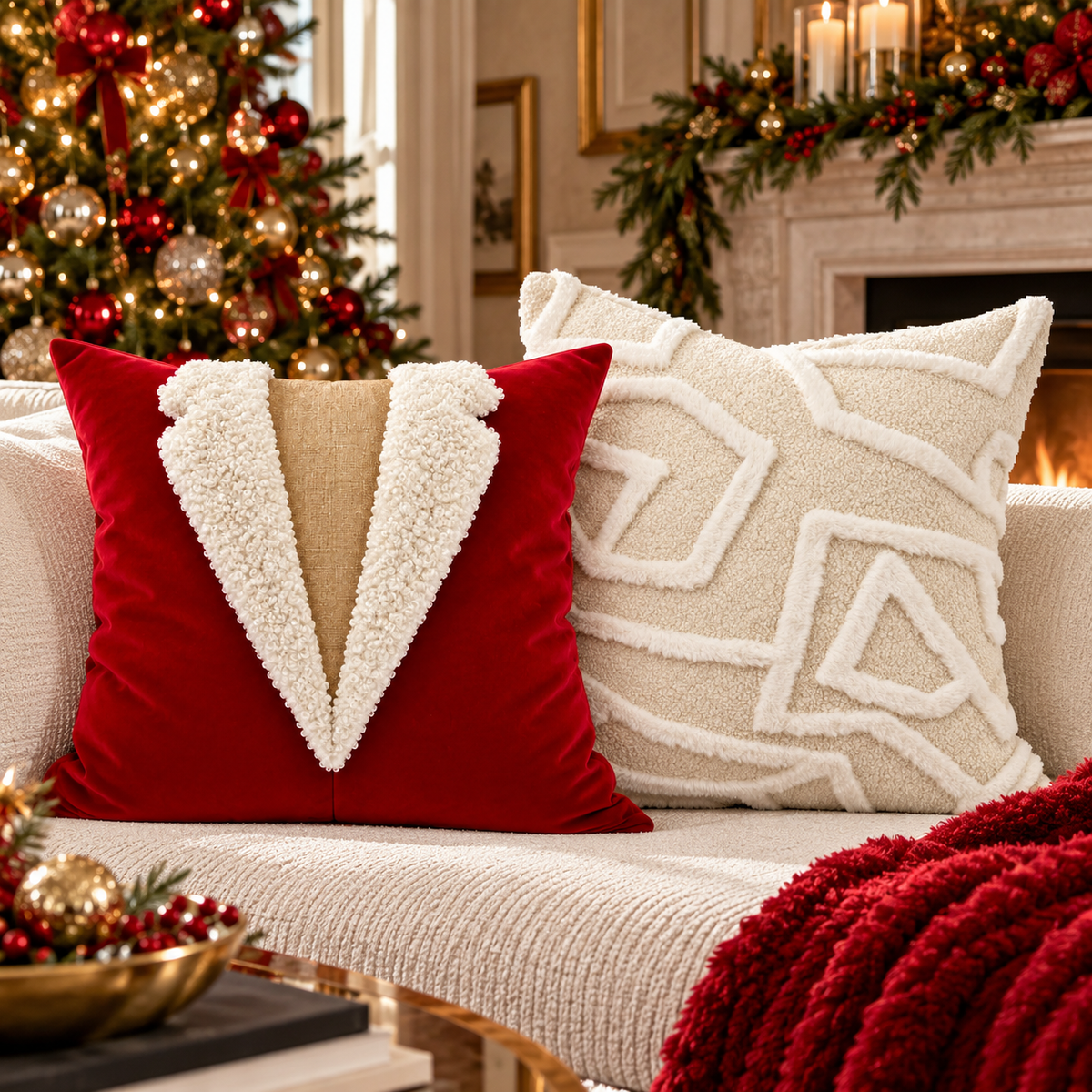 Saint Nicholas #2 – 22" × 22" Luxury Tailored Pillow