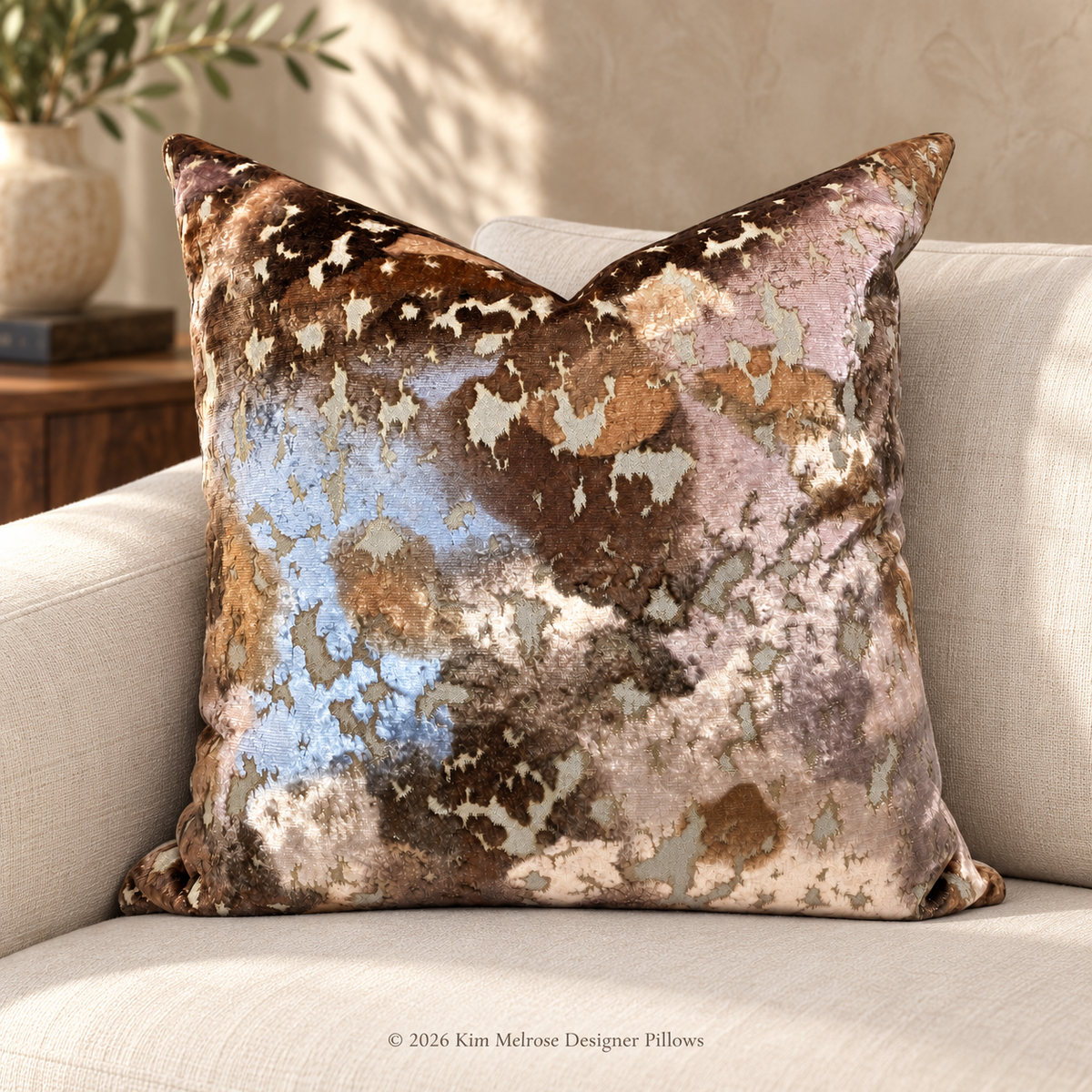 Martini Opal – 24" x 24" Luxury Square Pillow
