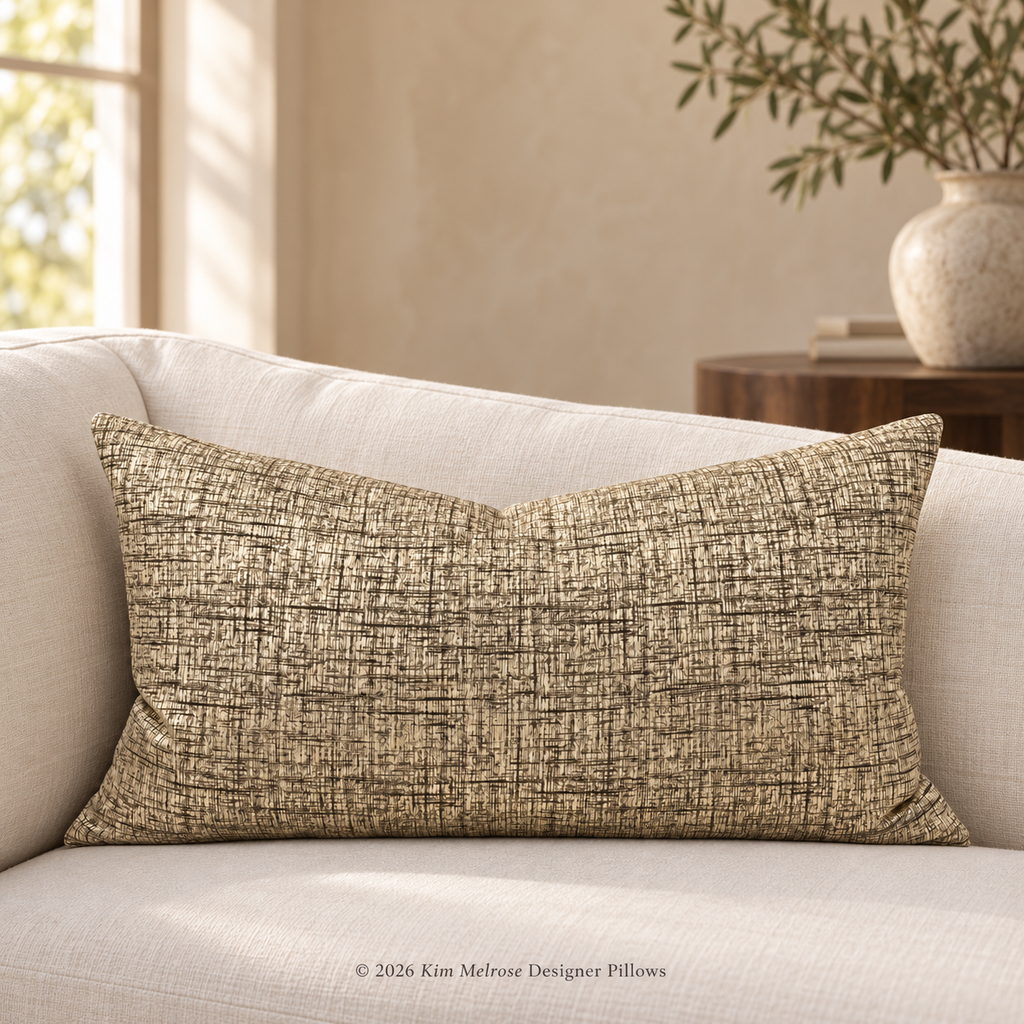 Festive Gold – 24" × 14" Luxury Lumbar Pillow
