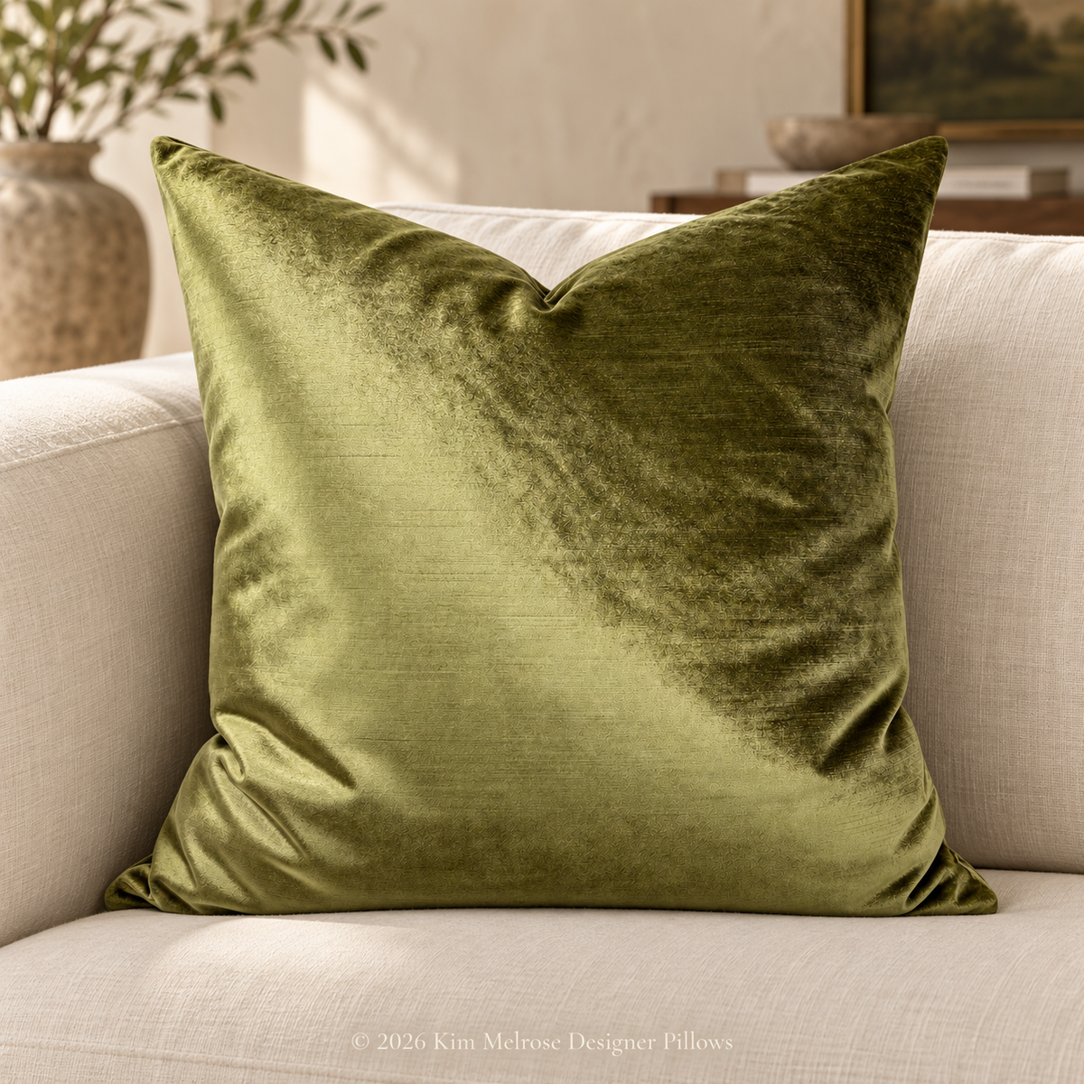 Iridescence Cactus – 24" × 24" Luxury Square Pillow