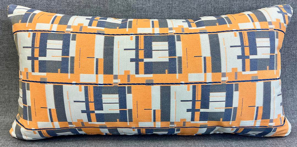 Luxury Outdoor Lumbar Pillow - 22" x 12"- Architectural