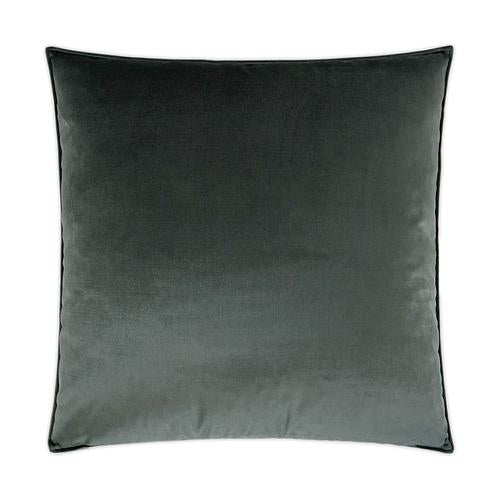 Luxury Lumbar Pillow - 24" x 14" - Iridescence Lumbar Double Front-graphite; Lush graphite shiny velvet