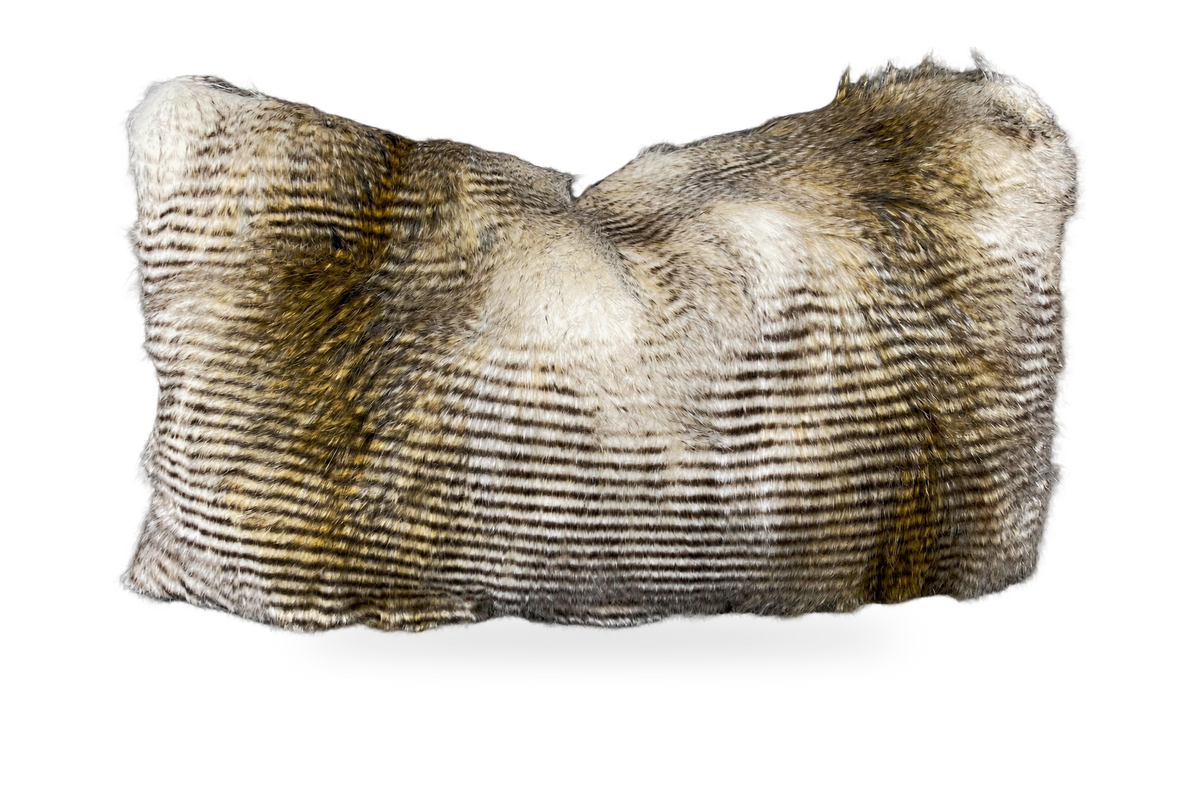 Alaskan Hawk – 24" × 14" Luxury Lumbar Pillow