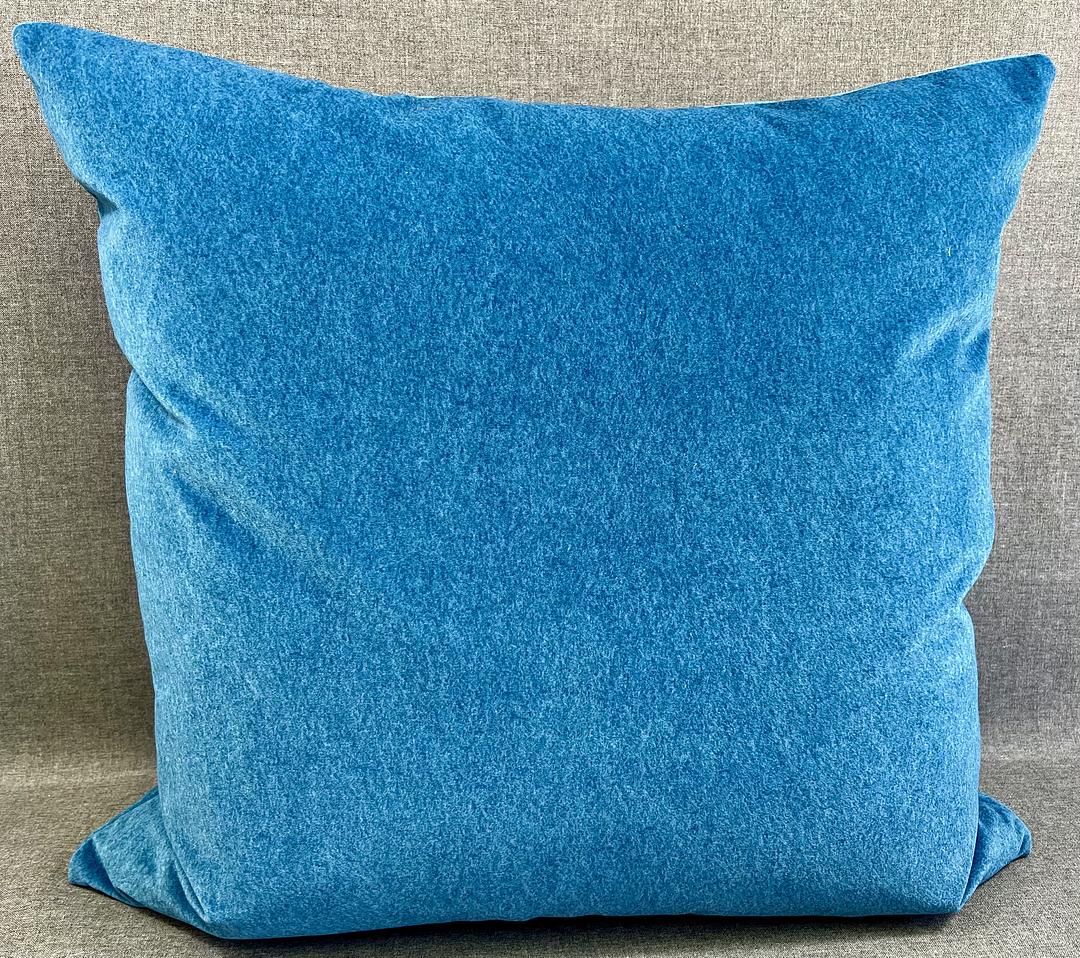 Luxury Pillow - 24" x 24" - Peacock Mohair