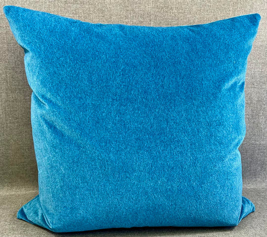 Luxury Pillow - 24" x 24" - Peacock Mohair