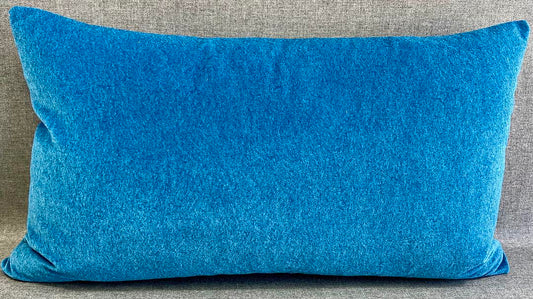 Peacock Mohair Lumbar- 24" x 14"
