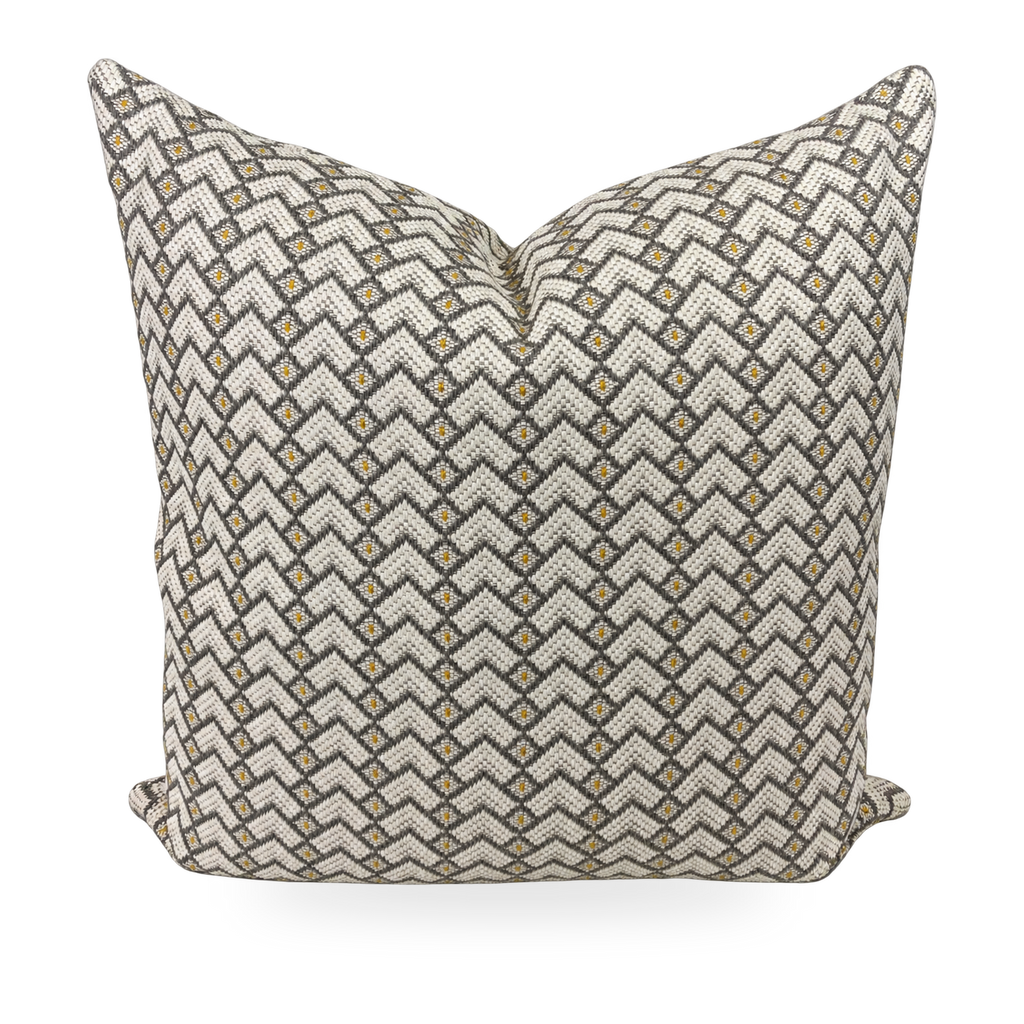 Brookland Twine – 24" × 24" Luxury Square Pillow