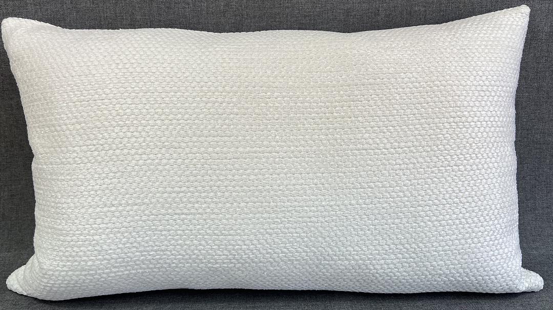 Luxury Lumbar Pillow - 24" x 14"- Snow White