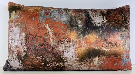 Luxury Lumbar Pillow - 24" x 14" -  Reverie Carmine