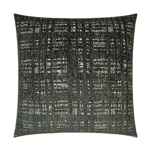 Luxury Pillow - 24" x 24" -Collateral-Charcoal; Embroidered black, White textured pattern on both sides