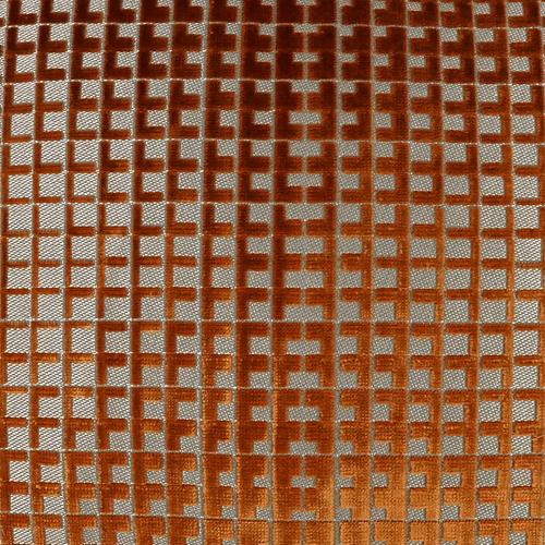 Luxury Pillow -  24" x 24" - Success-Amber ; Intricate weave pattern of rust on a flat weave background that gives it an amber glow. Same on both sides