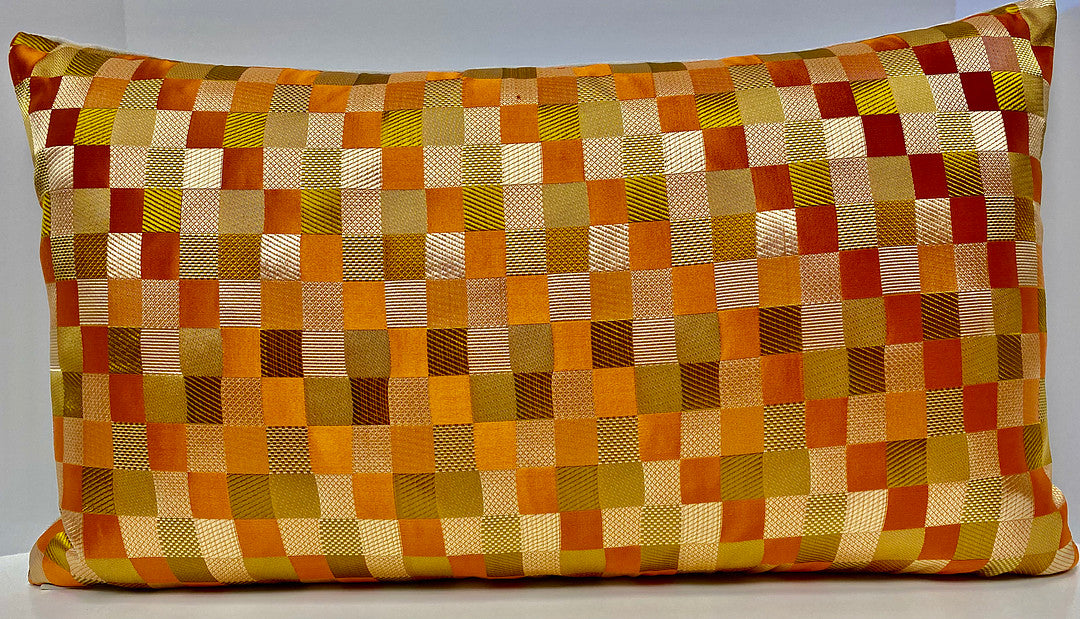Luxury Lumbar Pillow - 24" x 14" - Cubit Orange