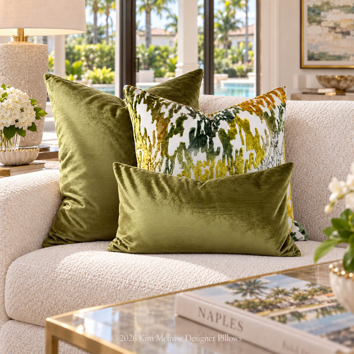 Iridescence Cactus – 24" × 14" Luxury Lumbar Pillow