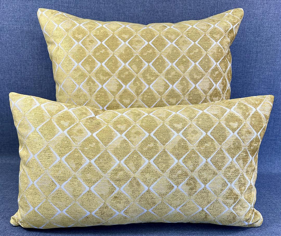 Luxury Lumbar Pillow - 24" x 14"- Santa Barbara Gold