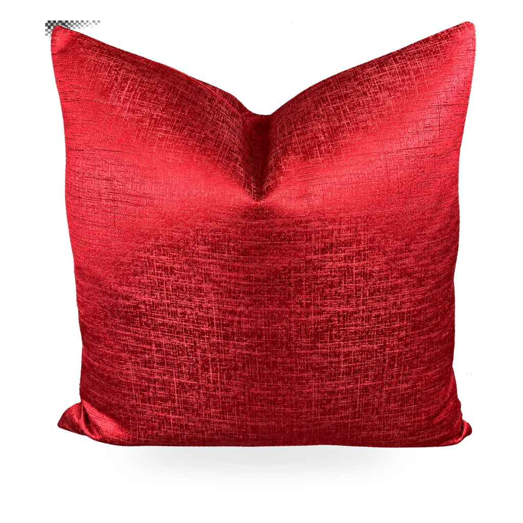 Festive Red – 24" × 24" Luxury Square Pillow