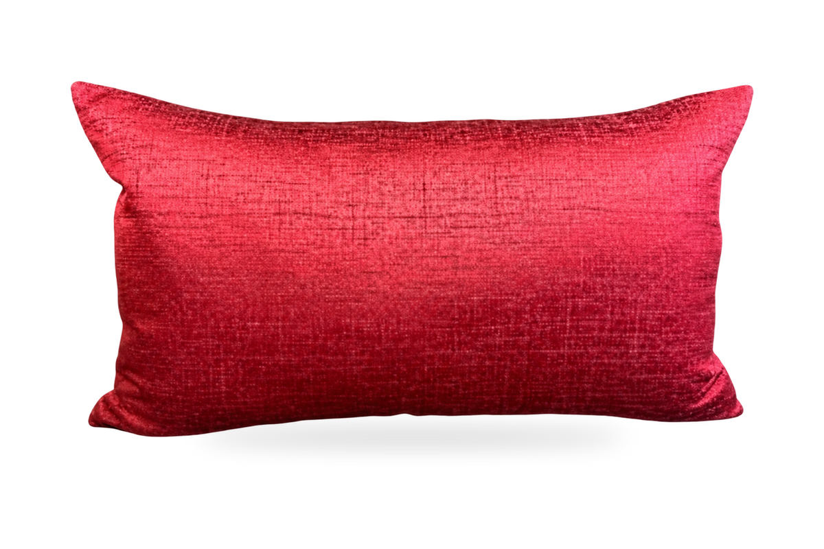 Festive Red – 24" × 14" Luxury Lumbar Pillow