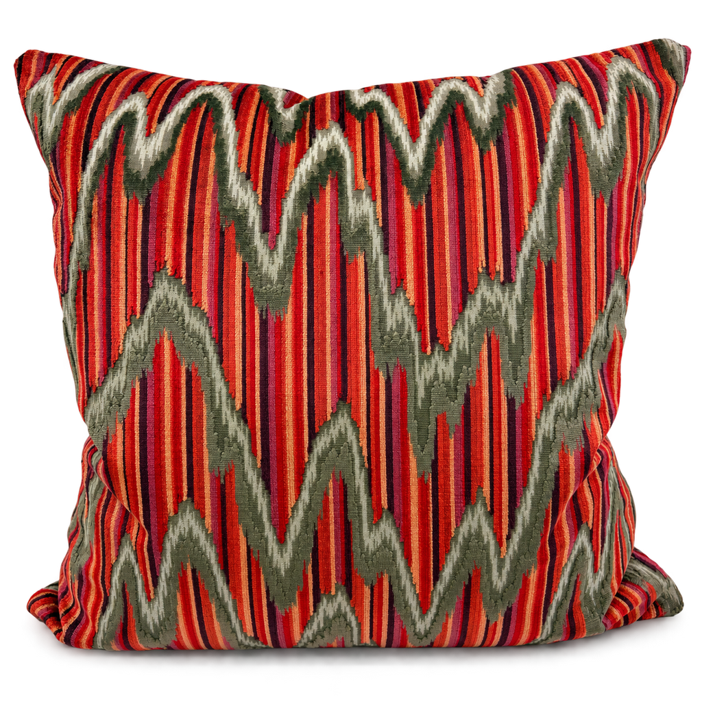 Sonora Flame – 24" × 24" Luxury Square Pillow
