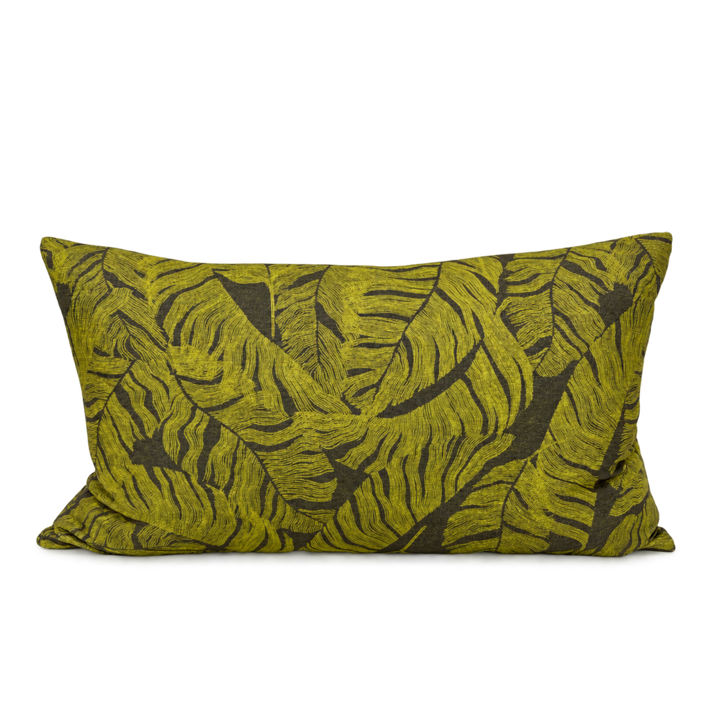Riviera Palm – 24" × 14" Luxury Lumbar Pillow