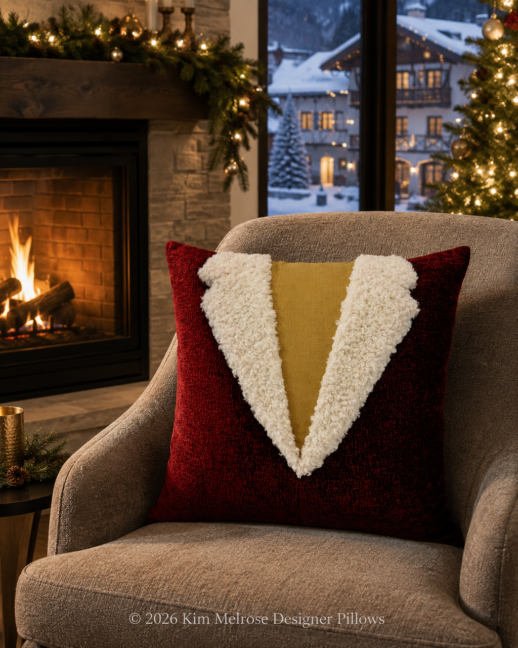 Saint Nicholas #1 – 22" × 22" Luxury Tailored Pillow