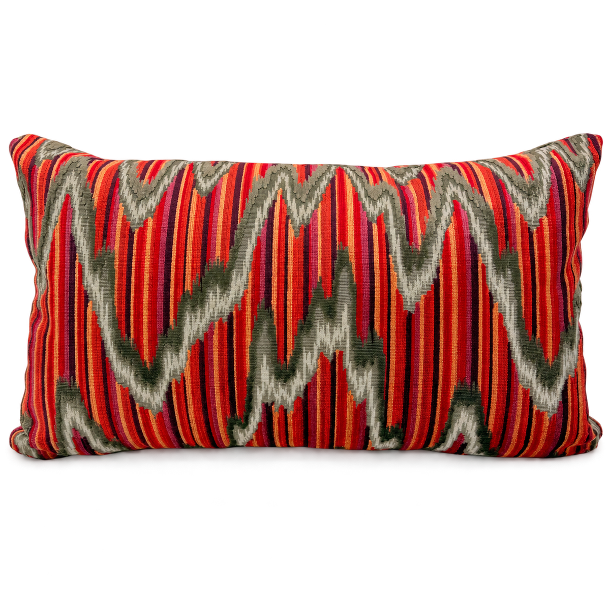 Sonora Flame – 24" × 14" Luxury Lumbar Pillow