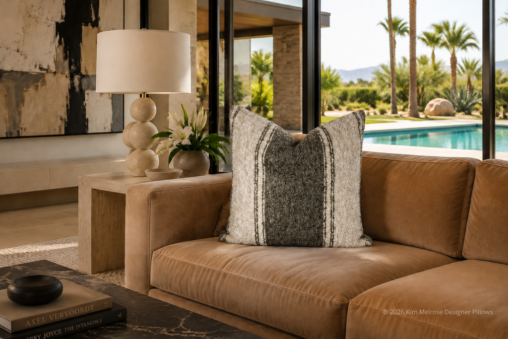 Luxury Pillow – 24" × 24" – Mackinac Truffle