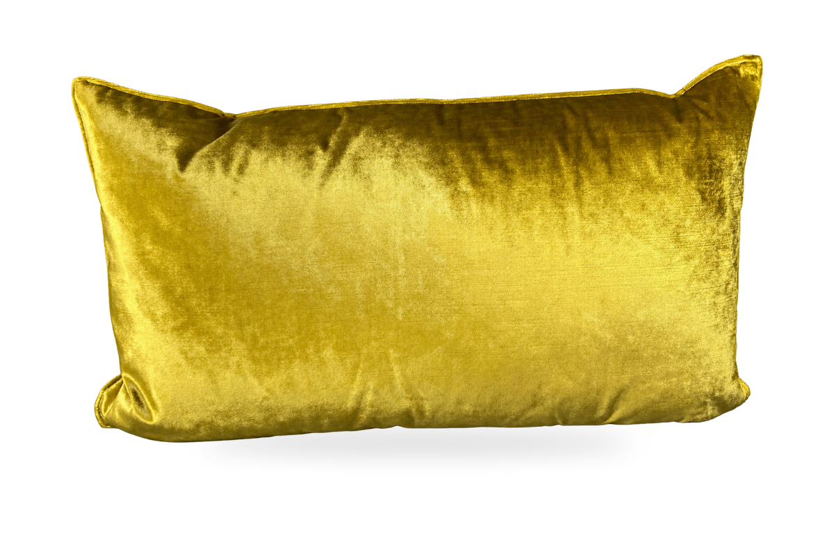 Iridescence Double Front Citron – 24" × 14" Luxury Lumbar Pillow
