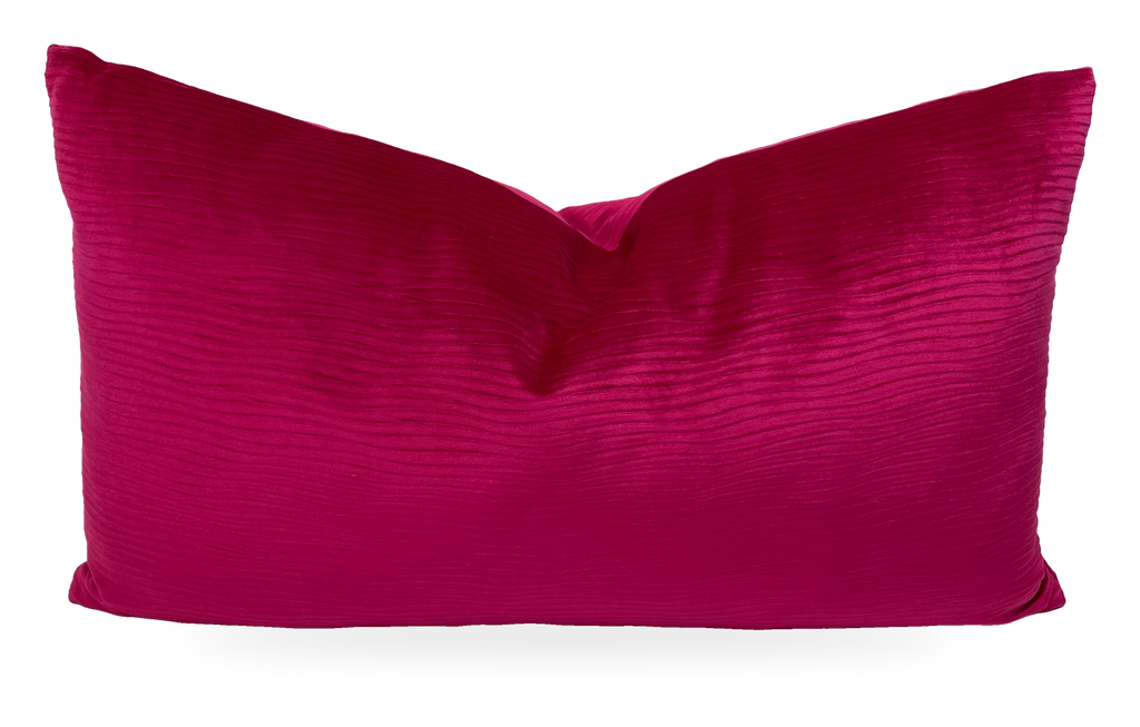 Stream Fuchsia – 24" × 14" Luxury Lumbar Pillow