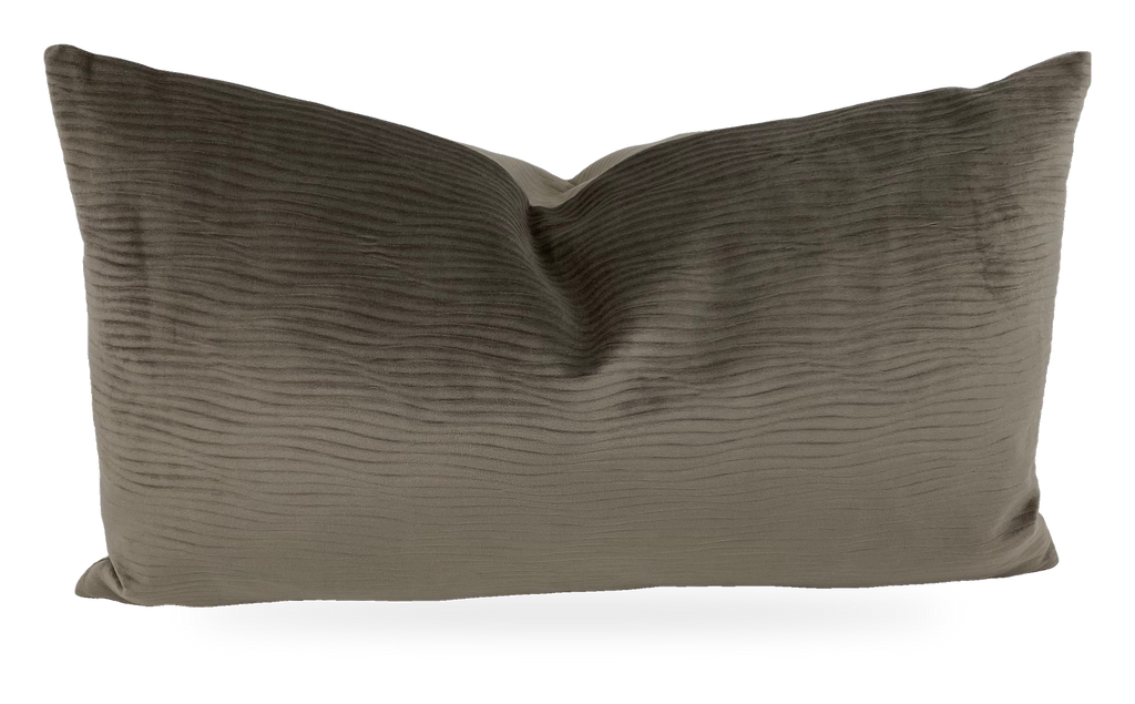 Stream Mushroom – 24" × 14" Luxury Lumbar Pillow