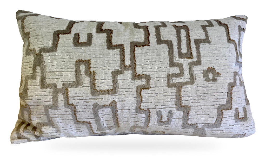 Manhattan Pearl – 24" × 14" Luxury Lumbar Pillow