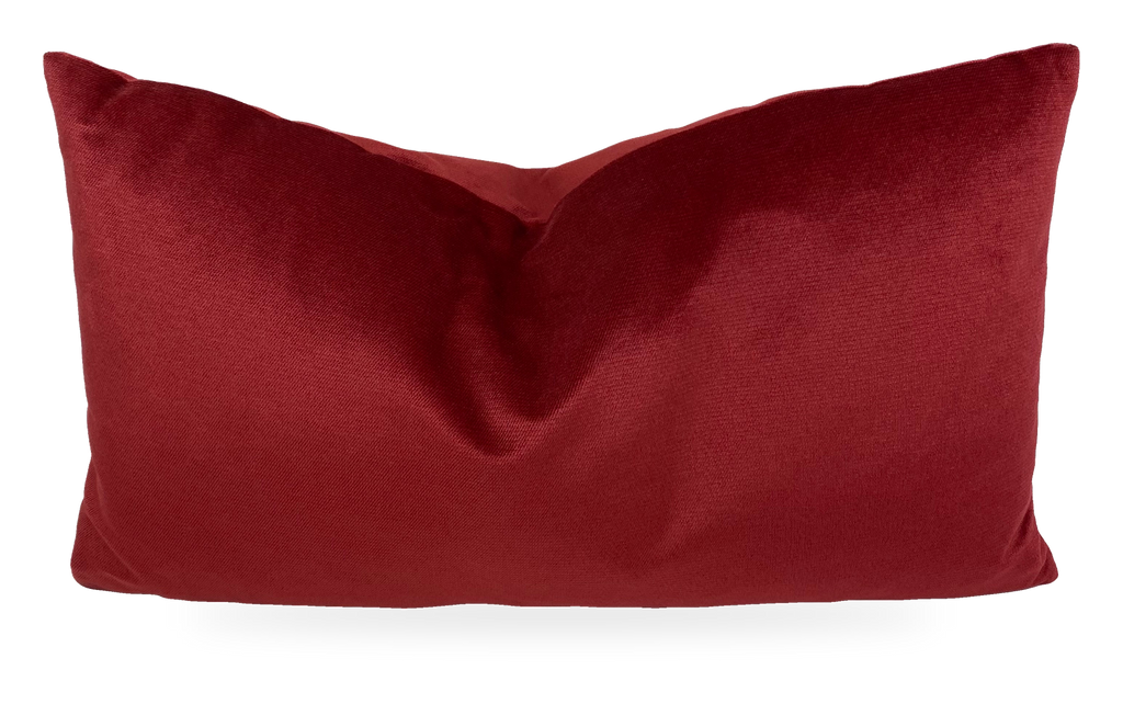 Belvedere Sangria – 24" × 14" Luxury Lumbar Pillow
