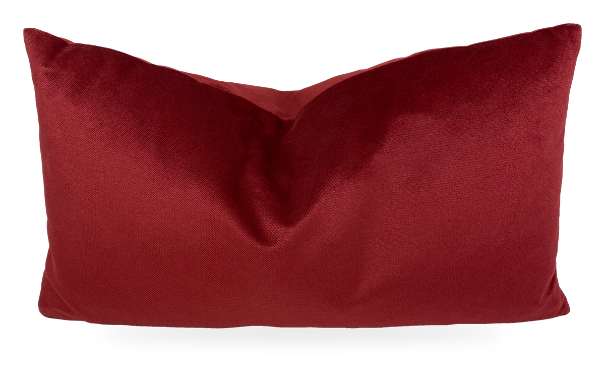 Belvedere Sangria – 24" × 14" Luxury Lumbar Pillow