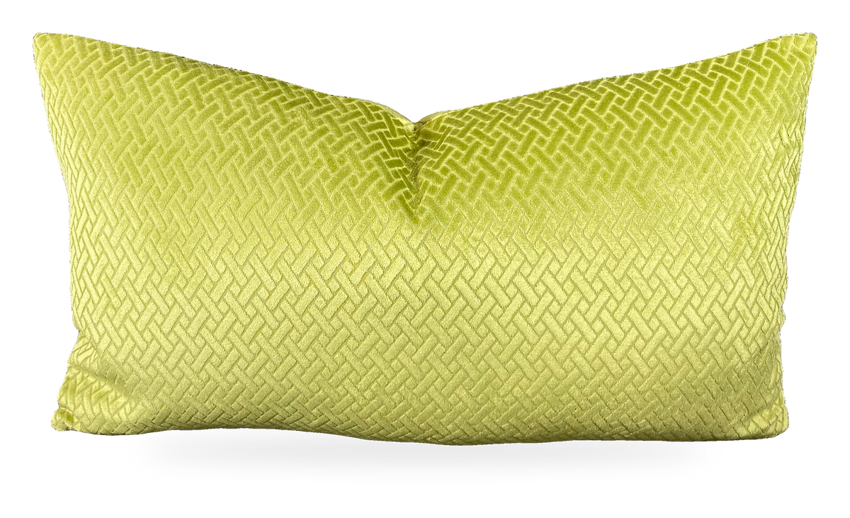 Flex Green – 24" × 14" Luxury Lumbar Pillow