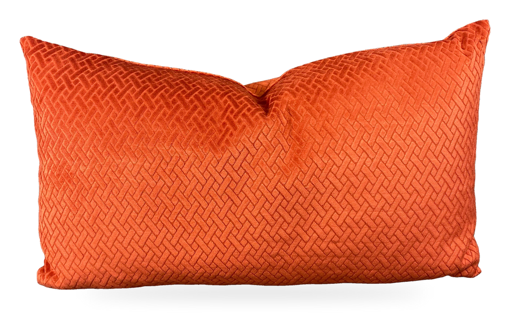 Flex Paprika – 24" × 14" Luxury Lumbar Pillow