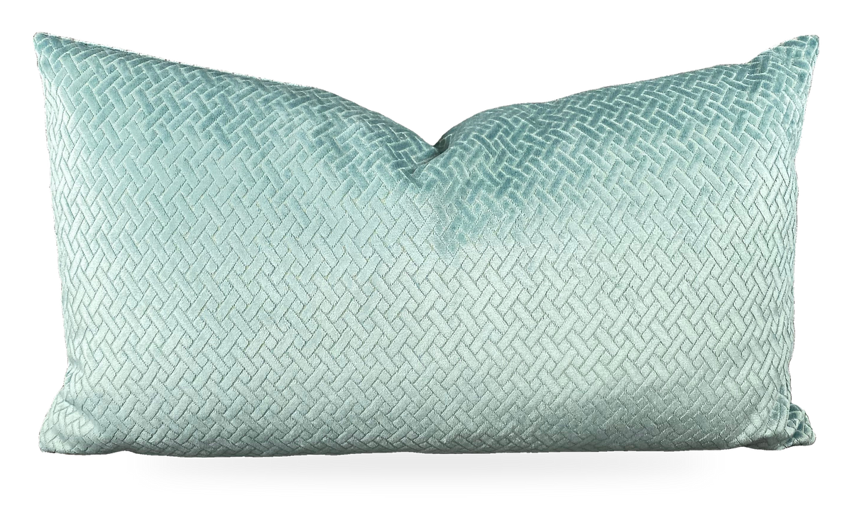 Flex Teal – 24" × 14" Luxury Lumbar Pillow