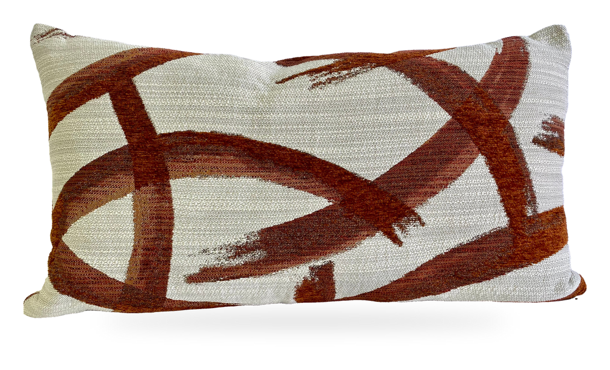 Enso Copper – 24" × 14" Luxury Lumbar Pillow