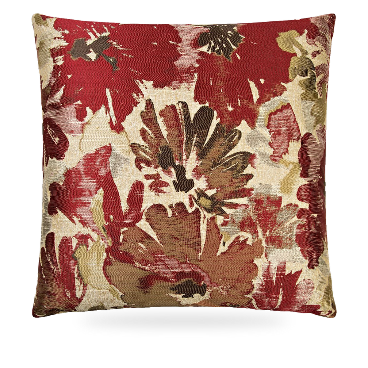 Luxury Pillow – 24" × 24" – Spring Meadow Red