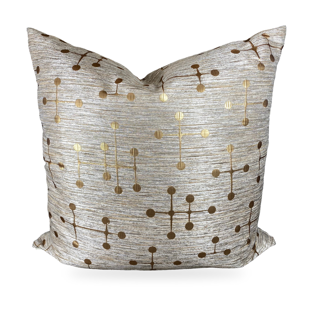 Luxury Pillow – 24" × 24" – Morse Gold