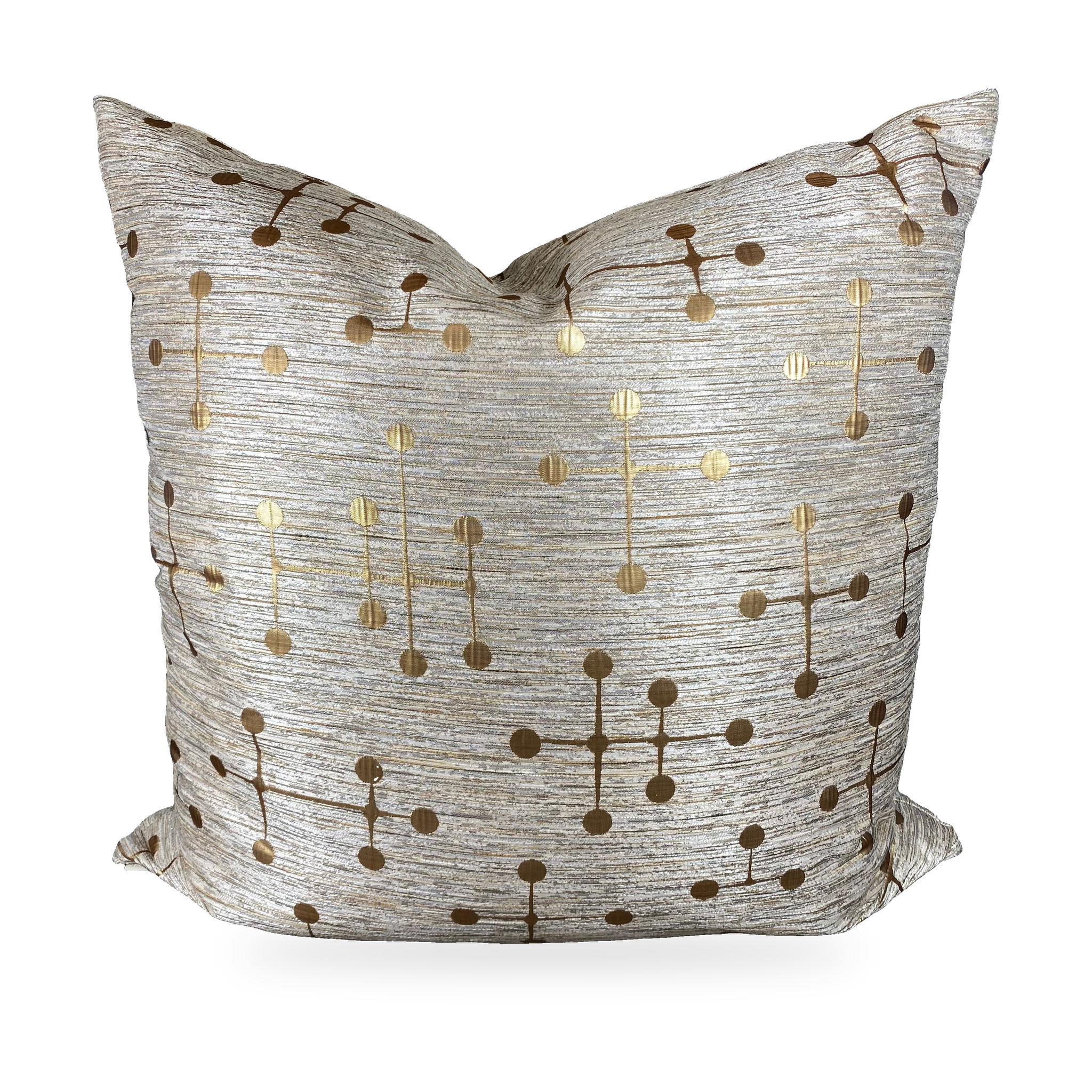 Luxury Pillow – 24" × 24" – Morse Gold