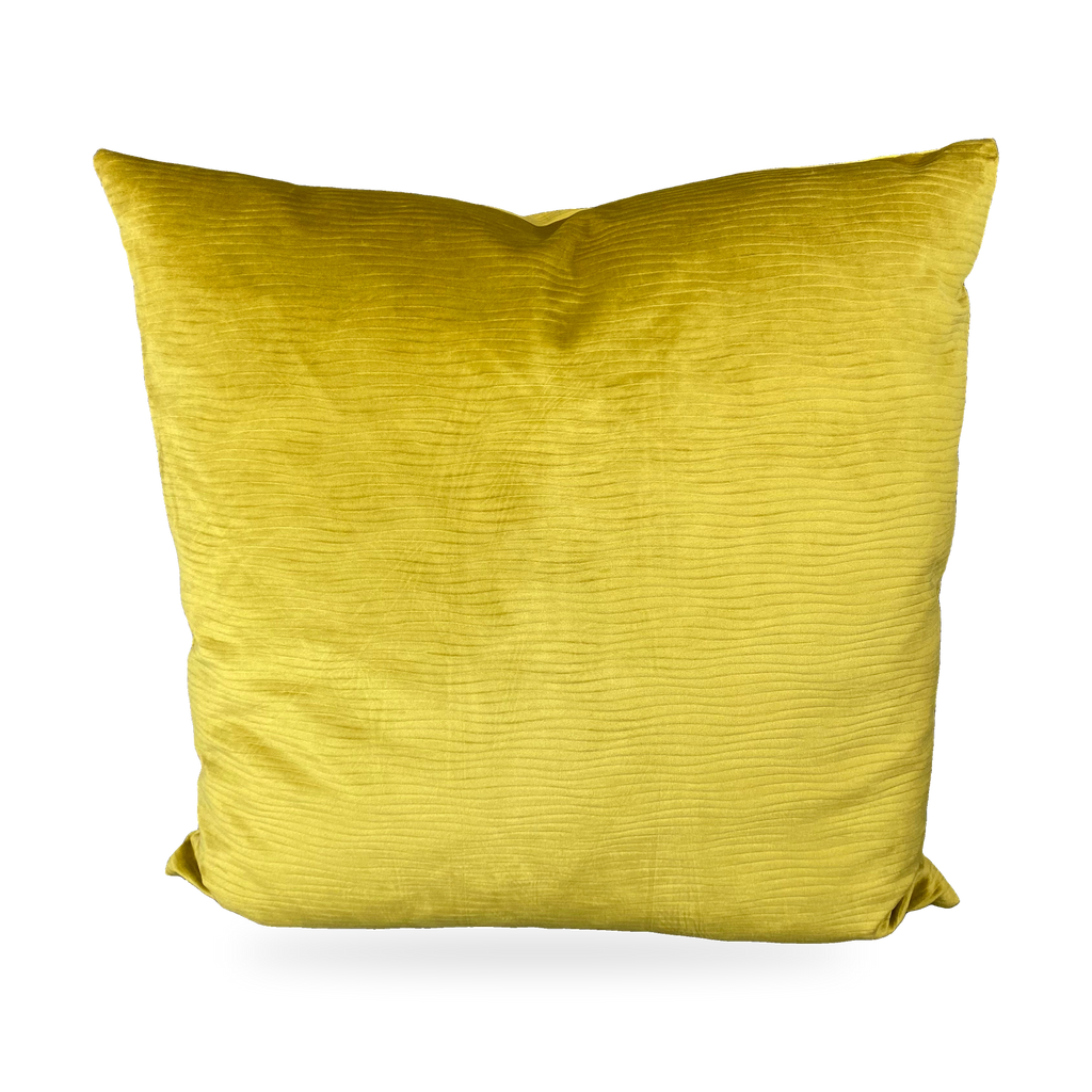 Luxury Pillow – 24" × 24" – Stream Chartreuse