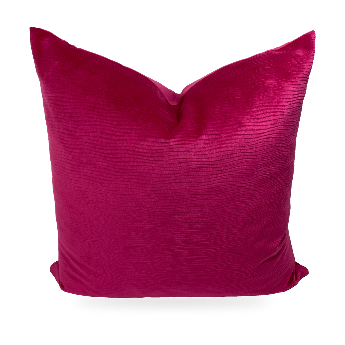 Luxury Pillow – 24" × 24" – Stream Fuchsia