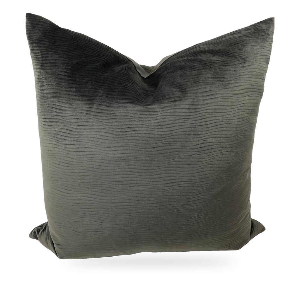 Luxury Pillow - 24” x 24”- Stream Granite