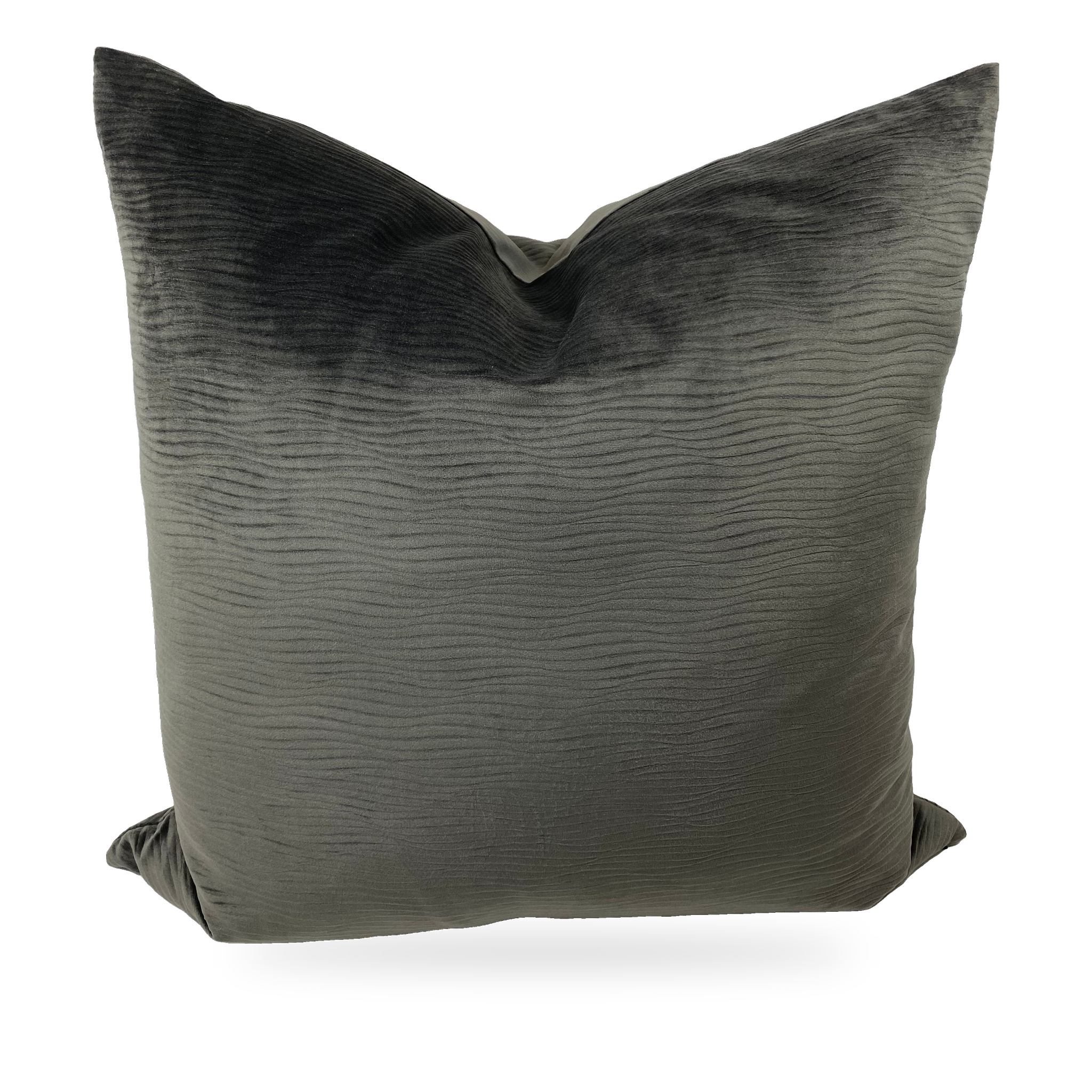 Luxury Pillow - 24” x 24”- Stream Granite