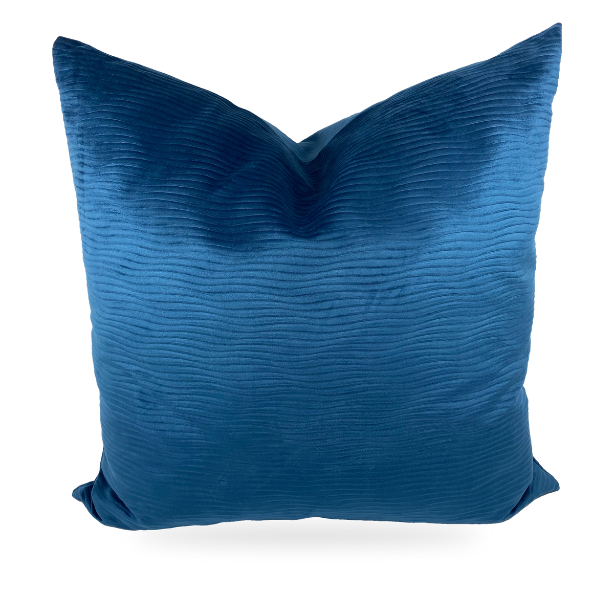Luxury Pillow – 24" × 24" – Stream Navy