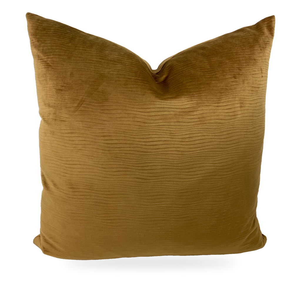 Luxury Pillow – 24" × 24" – Stream Walnut