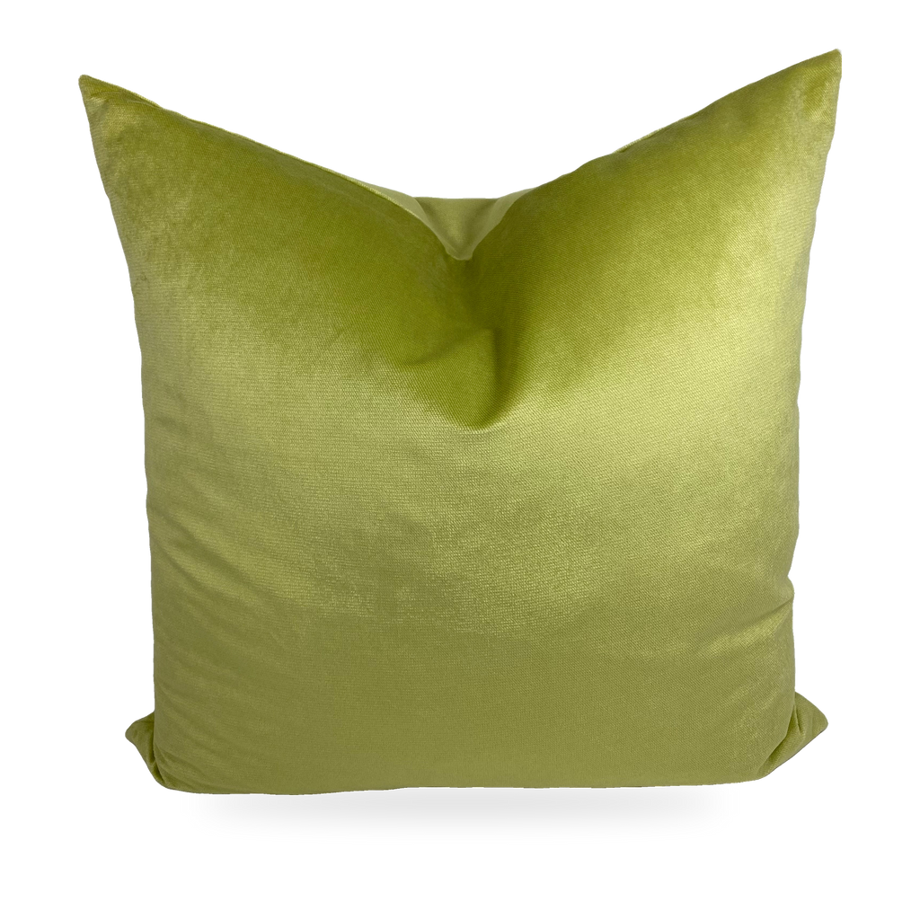 Luxury Pillow – 24" × 24" – Belvedere Lime