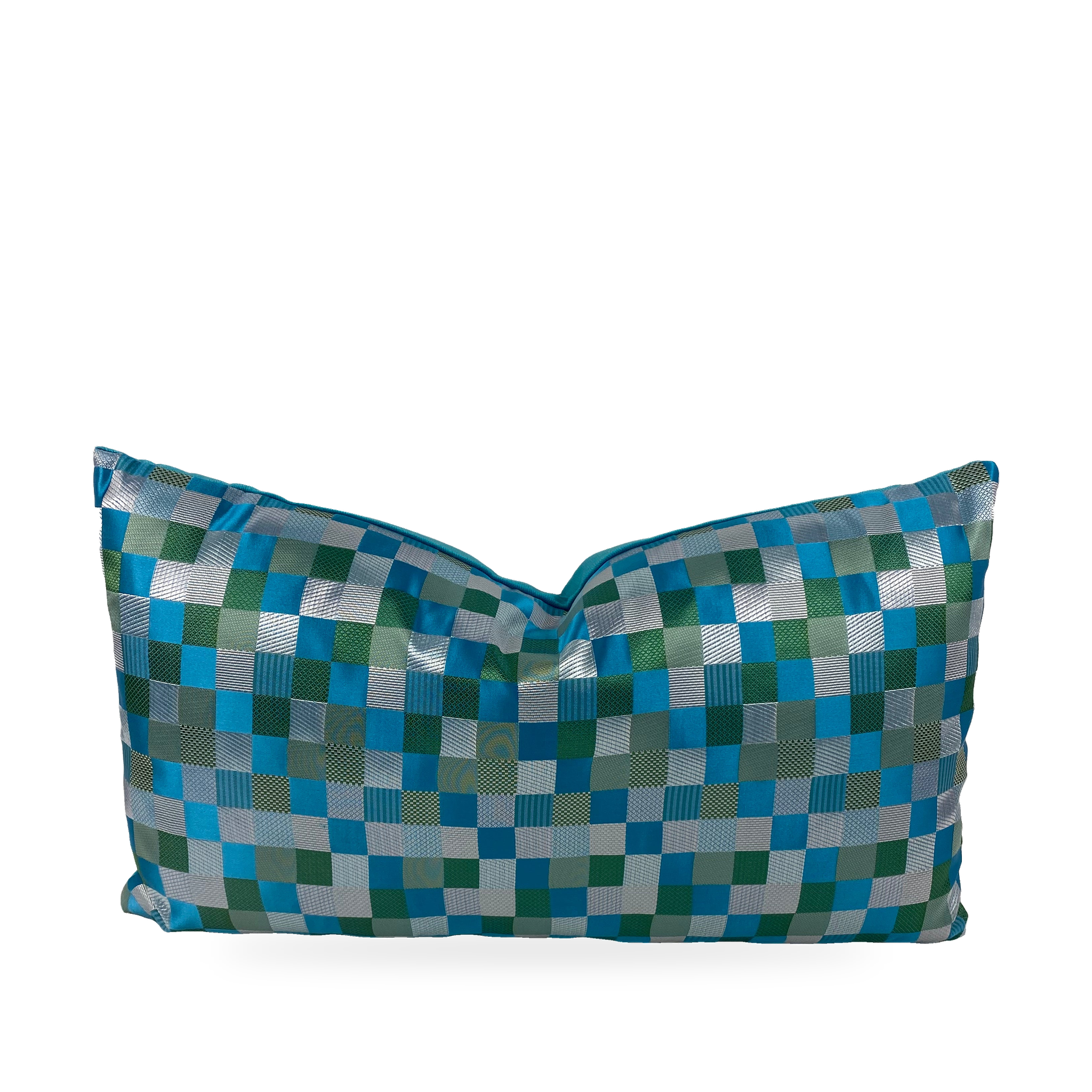 Luxury Lumbar Pillow – 24" × 14" – Cubit Aqua